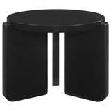 Cordova Round Solid Wood End Table Black | Black | 709677