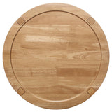 Camillo Round Solid Wood Side End Table Maple Brown | Full | Brown | Maple | 709697
