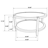 Camillo 3-piece Round Coffee and End Table Set Maple | Brown | Maple | 709698-S3