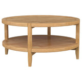 Camillo Round Solid Wood Coffee Table Maple Brown | Full | Brown | Maple | 709698