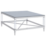 Lindley 3-piece Square Coffee and End Table Set Chrome | Silver | Chrome | 709728-S3