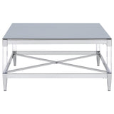 Lindley 3-piece Square Coffee and End Table Set Chrome | Silver | Chrome | 709728-S3