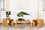 Cahya 2-piece Rattan Coffee and End Table Set Natural