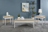 Stacie 3-piece Coffee Table Set Distressed Pine and White | Brown | Distressed Pine | 709950