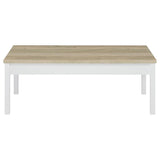 Stacie 3-piece Coffee Table Set Distressed Pine and White | Brown | Distressed Pine | 709950