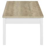 Stacie 3-piece Coffee Table Set Distressed Pine and White | Brown | Distressed Pine | 709950