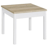 Stacie 3-piece Coffee Table Set Distressed Pine and White | Brown | Distressed Pine | 709950