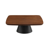 Eason 2-piece Coffee Table Set Walnut and Black | Brown | Walnut | 710010