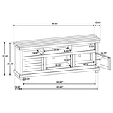 Payne 60-inch TV Stand Media Console Distressed Java | Black | Distressed Java | 710062
