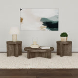 Kinkaid 3-piece Solid Wood Coffee and End Table Set Brown | Brown | 710138-S3