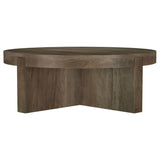 Kinkaid Round Solid Mango Wood Coffee Table Brown | King | Brown | 710138