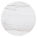 Jason Round White Marble Top Side End Table Charcoal | White | Charcoal / White Marble | 710417