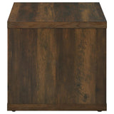 Frisco Square Engineered Wood Side End Table Dark Pine | Brown | Dark Pine | 710507