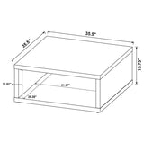 Frisco Square Engineered Wood Coffee Table Dark Pine | Brown | Dark Pine | 710508