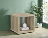 Frisco Square Engineered Wood Side End Table Distressed Pine | Brown | Distressed Pine | 710517
