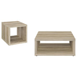 Frisco 2-piece Coffee and End Table Set Distressed Pine | Brown | Distressed Pine | 710518-S2