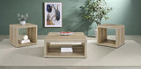 Frisco 2-piece Coffee and End Table Set Distressed Pine