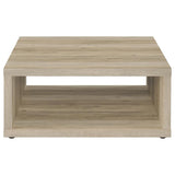 Frisco Square Engineered Wood Coffee Table Distressed Pine | Brown | Distressed Pine | 710518