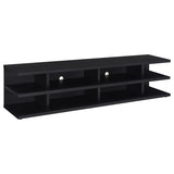 Cartmill 78-inch 2-tier TV Stand Media Console Black | Black | 710533