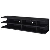 Cartmill 78-inch 2-tier TV Stand Media Console Black | Black | 710533