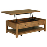 Payne 48-inch Mobile Lift Top Coffee Table Distressed Brown | Brown | Distressed Brown | 710545