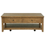 Payne 48-inch Mobile Lift Top Coffee Table Distressed Brown | Brown | Distressed Brown | 710545