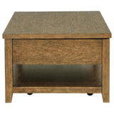 Payne 48-inch Mobile Lift Top Coffee Table Distressed Brown | Brown | Distressed Brown | 710545