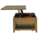 Payne 48-inch Mobile Lift Top Coffee Table Distressed Brown | Brown | Distressed Brown | 710545