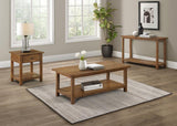 Payne 1-drawer Wood End Table with Shelf Distressed Brown | Brown | Distressed Brown | 710547