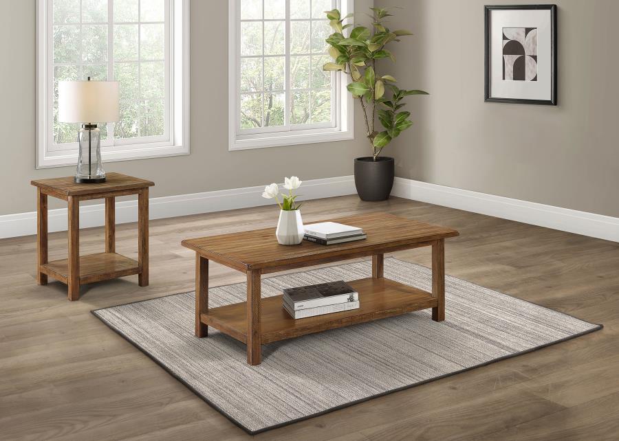 Payne 2-piece Coffee and End Table Set Distressed Brown | Brown | Distressed Brown | 710548-S2A
