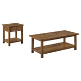 Payne 2-piece Coffee and 1-drawer End Table Set Brown | Brown | Distressed Brown | 710548-S2