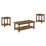 Payne 3-piece Coffee and End Table Set Distressed Brown | Brown | Distressed Brown | 710548-S3A