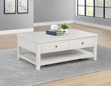 Payne 48-inch Mobile Lift Top Coffee Table Distressed White | White | Distressed White | 710555