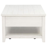 Payne 48-inch Mobile Lift Top Coffee Table Distressed White | White | Distressed White | 710555