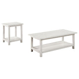 Payne 2-piece Coffee and End Table Set Distressed White | White | Distressed White | 710558-S2A