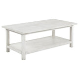 Payne 2-piece Coffee and 1-drawer End Table Set White | White | Distressed White | 710558-S2