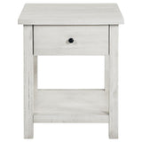 Payne 3-piece Coffee and 1-drawer End Table Set White | White | Distressed White | 710558-S3