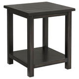 Payne Wood End Table with Shelf Distressed Java | Brown | Distressed Java | 710566