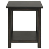 Payne Wood End Table with Shelf Distressed Java | Brown | Distressed Java | 710566