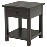 Payne 1-drawer Wood End Table with Shelf Distressed Java | Brown | Distressed Java | 710567