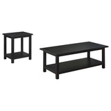 Payne 2-piece Coffee and End Table Set Distressed Java | Black | Distressed Java | 710568-S2A