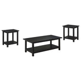 Payne 3-piece Coffee and End Table Set Distressed Java | Black | Distressed Java | 710568-S3A