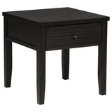 Concord 1-drawer Square End Table Distressed Java | King | Brown | Distressed Java | 710577