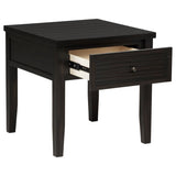 Concord 1-drawer Square End Table Distressed Java | King | Brown | Distressed Java | 710577