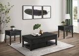 Concord 3-piece Coffee and End Table Set Distressed Java | Black | Distressed Java | 710578-S3