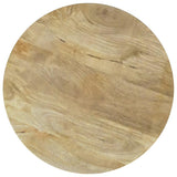 Touhy Round Solid Wood End Side Table Natural Mango | Brown | Natural Mango | 710607