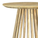 Touhy Round Solid Wood End Side Table Natural Mango | Brown | Natural Mango | 710607