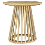 Touhy 2-piece Round Coffee and End Table Set Natural Mango | Brown | Natural Mango | 710608-S2