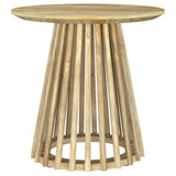Touhy 2-piece Round Coffee and End Table Set Natural Mango | Brown | Natural Mango | 710608-S2