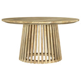 Touhy 3-piece Round Coffee and End Table Set Natural Mango | Brown | Natural Mango | 710608-S3